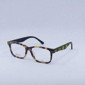 🕶️ New Hugo Boss BO 0262/F TBB  Eyeglasses - Yellow Havana Frame
